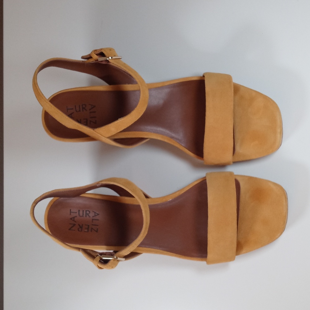 Heeled suede sandals